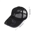 Cooling Fan Baseball Cap – USB Rechargeable Mesh Sun Hat with Built-in Fan