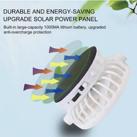 Cooling Fan Baseball Cap – USB Rechargeable Mesh Sun Hat with Built-in Fan